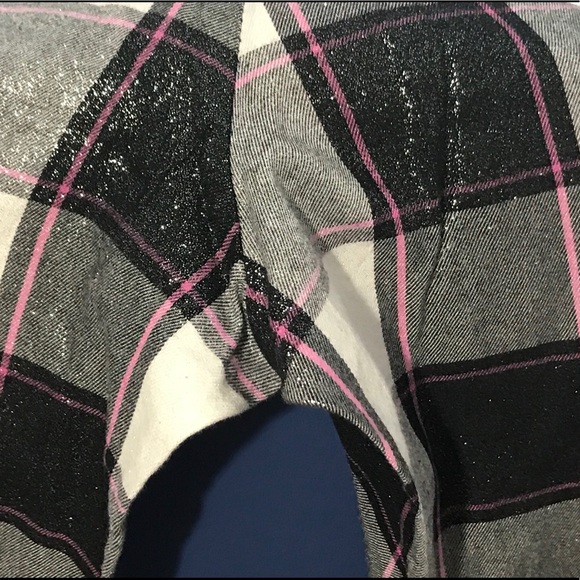 NWOT Victoria’s Secret metallic plaid sleep pants - Picture 10 of 11